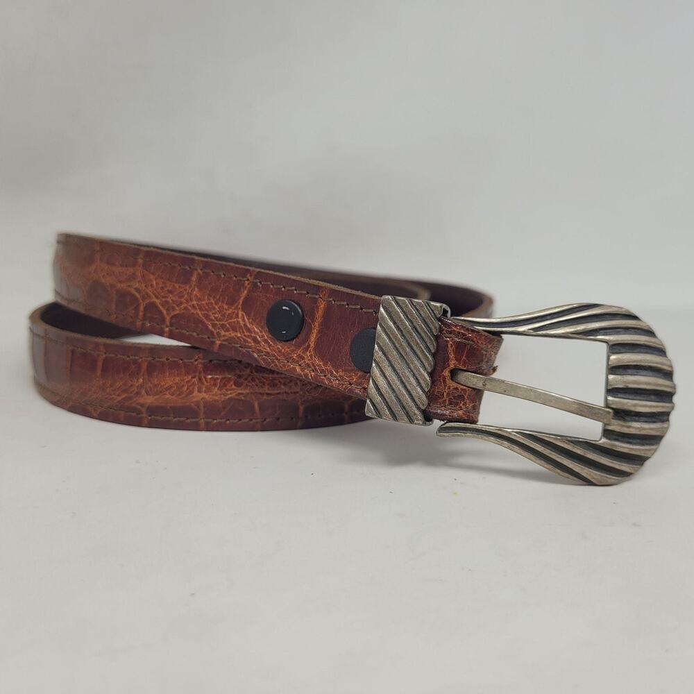 Chacon Sterling Silver Belt Buckle Set Western Southwestern Santa Fe Artisan